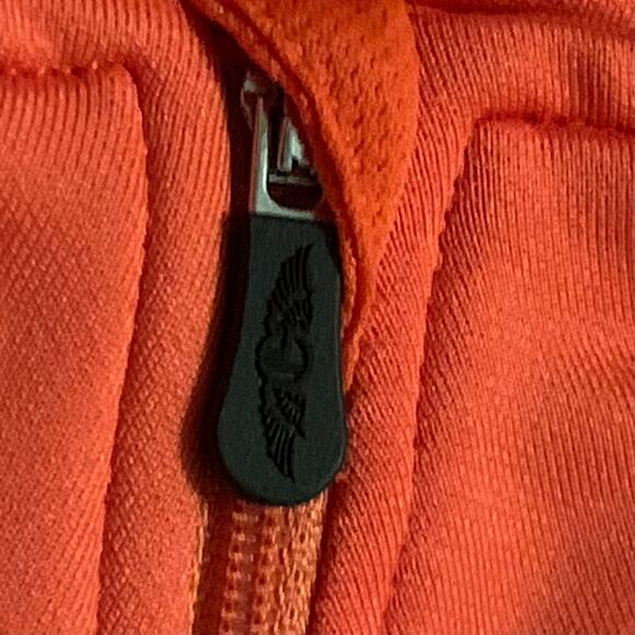 Straight Down Womens XL Orange Black Full Zip Jacket Golf Tennis Pickle Ball - Picture 5 of 16